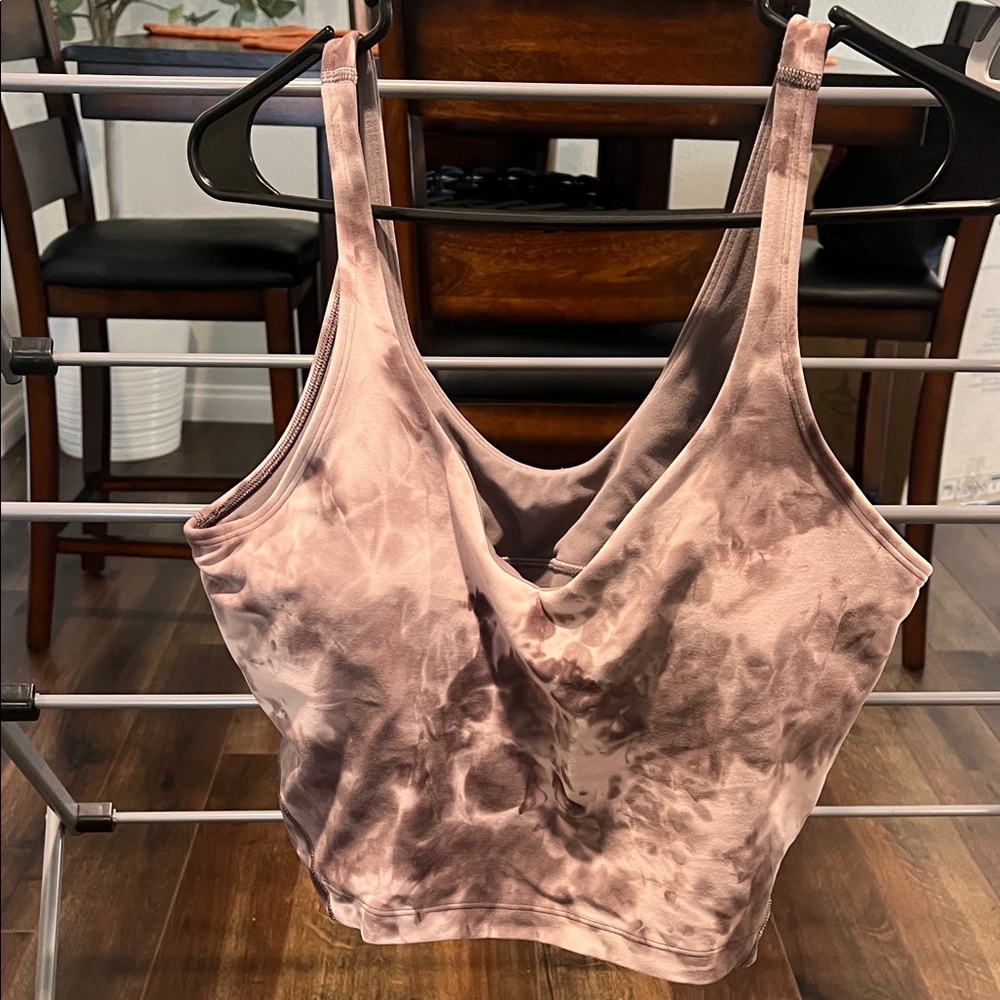 lululemon athletica Pink Tie-Dye align bra